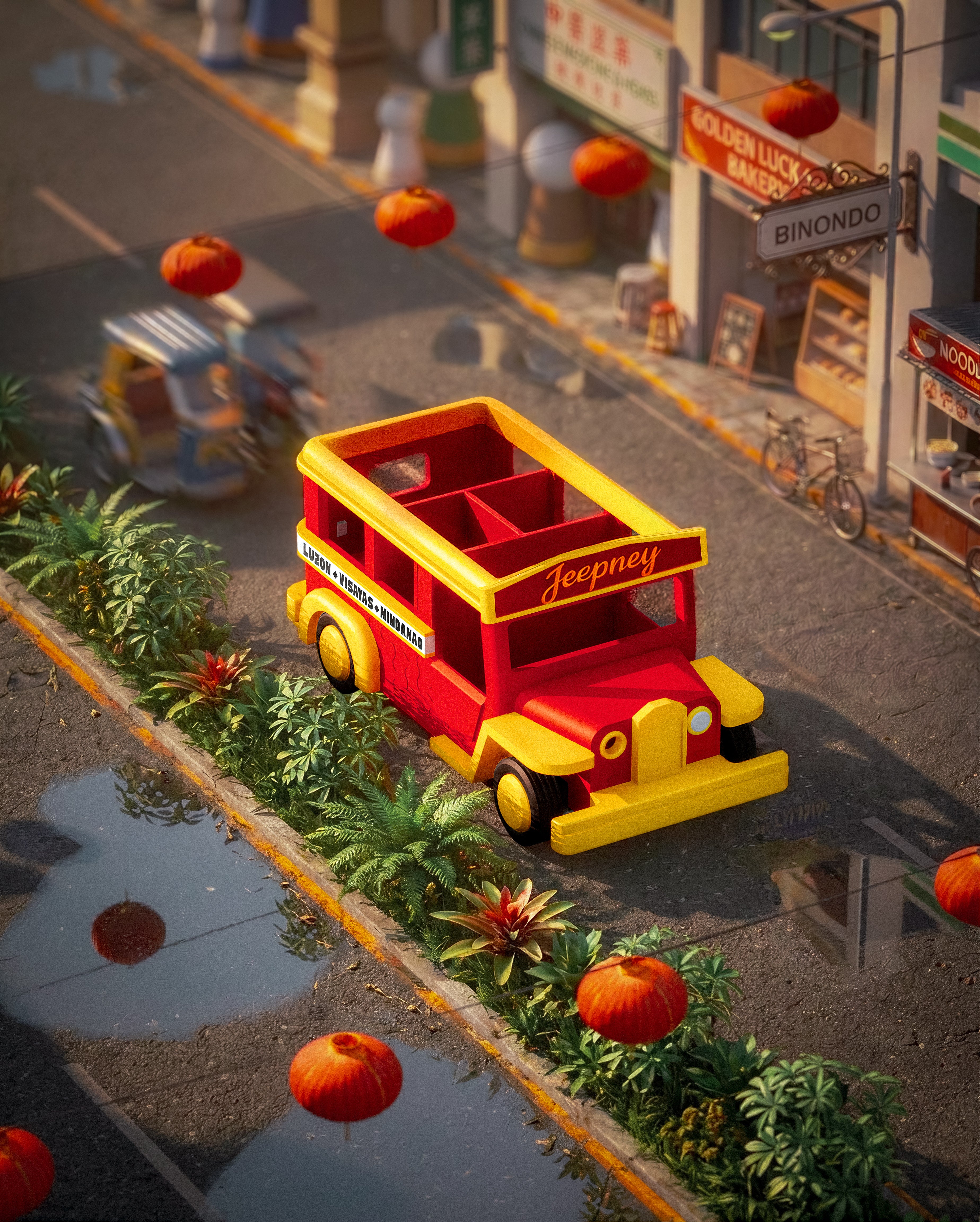 Jeepney Desk Organizer