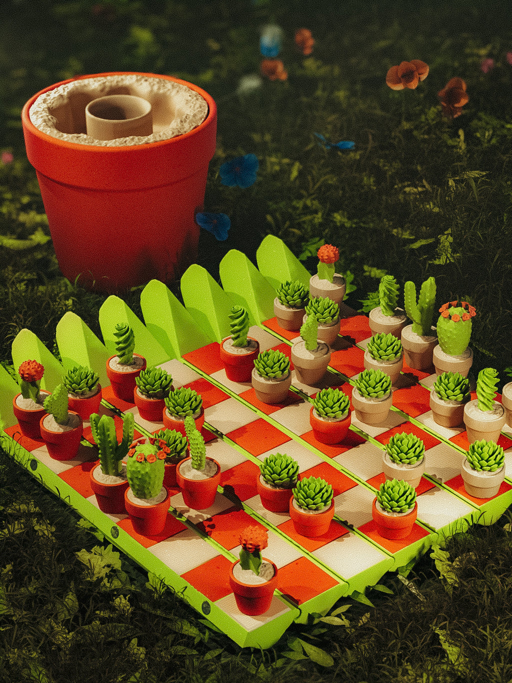 Cacti Chess Set