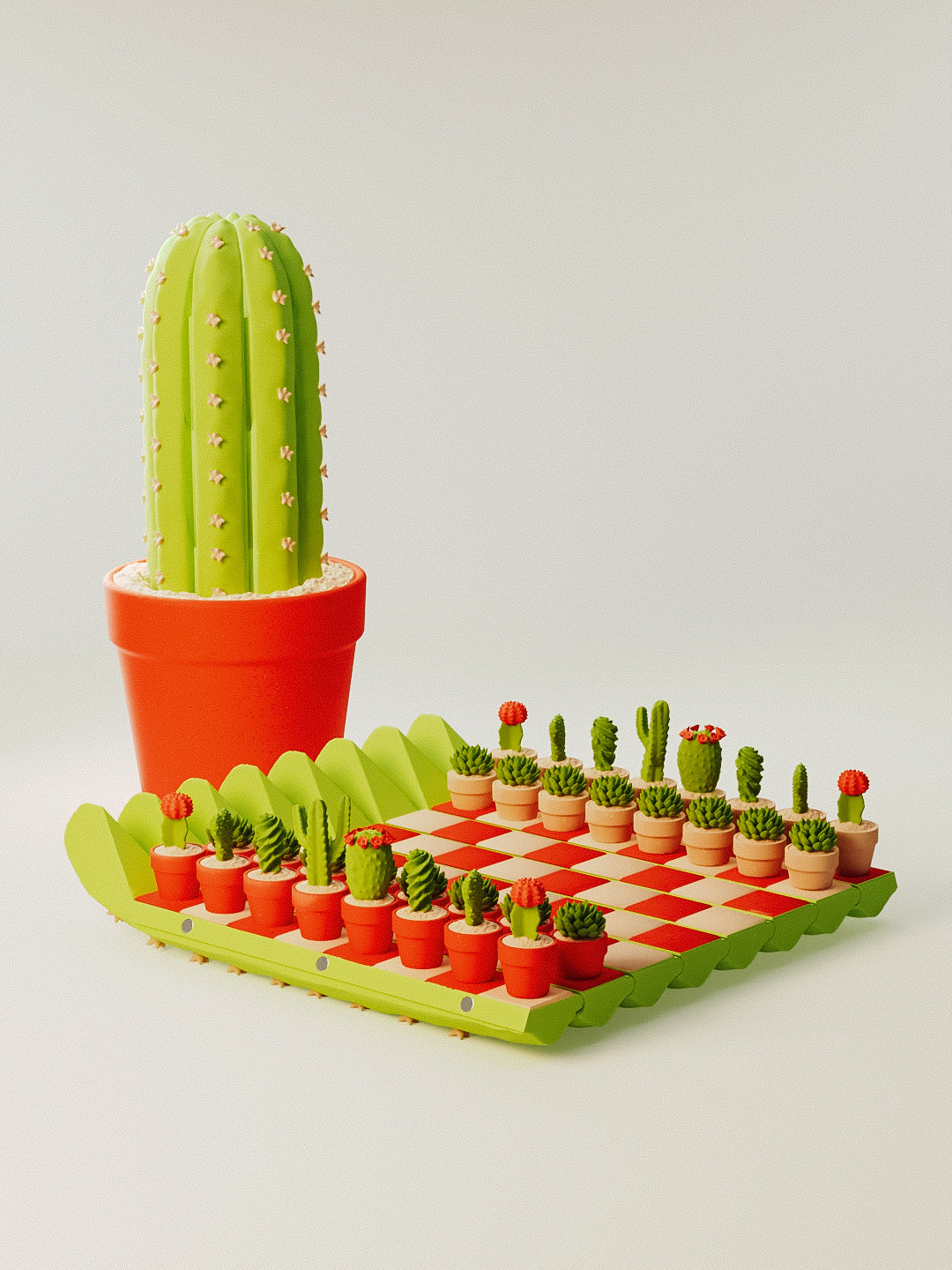 Cacti Chess Set